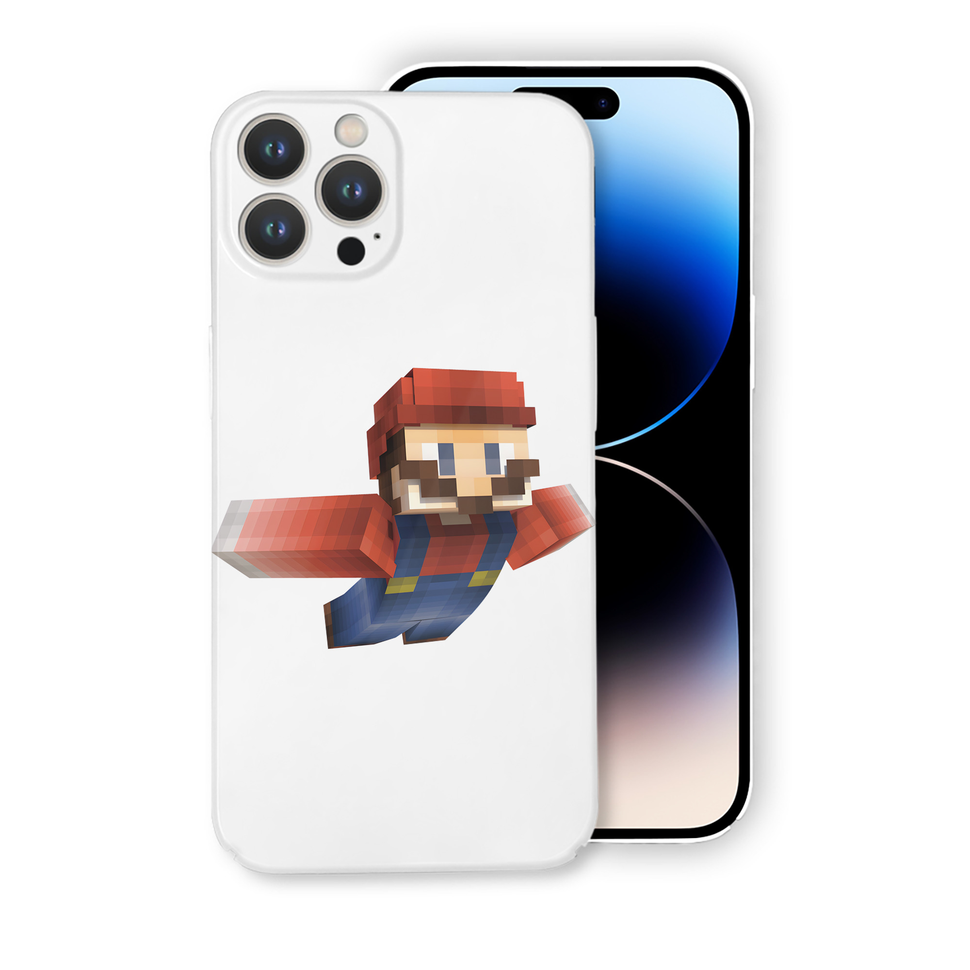 （画像用） マインクラフト ブロックの世界 Minecraft MC Block world 【iPhone 14シリーズ対応】ハードケース